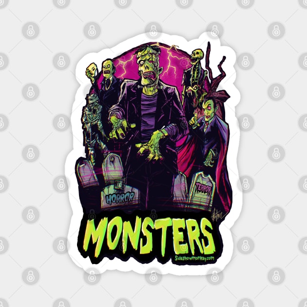 Monsters Magnet by sideshowmonkey