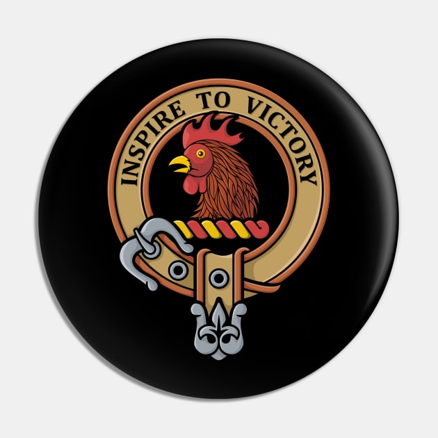 Clan Currie Rooster Crest Pin by sifis
