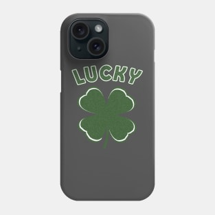 Retro Green Lucky Shamrock Phone Case