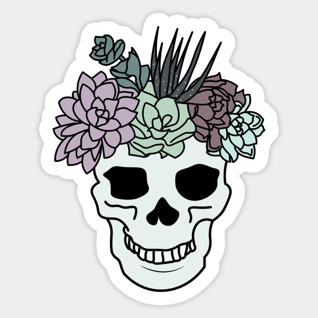 pretty aesthetic skull succulent plant head succulents