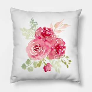 Dainty whimsy watercolor florals Pillow