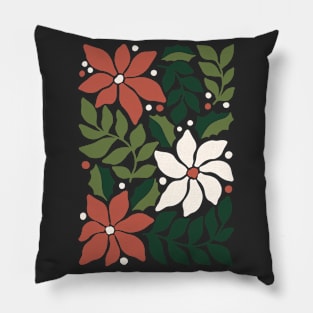 Christmas Flowers Pillow