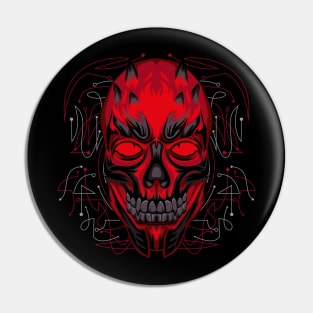 skull head arts Pin