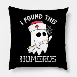 I Found This Humerus Ghost Boo Gift Pillow