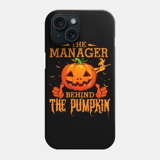 Mens The CHEF Behind The Pumpkin T shirt Funny Halloween T Shirt_MANAGER Phone Case