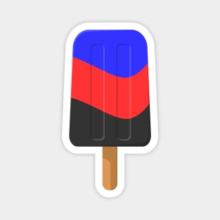 Seamless Reapeating Polyamory Pride Flag Ice Pop Pattern Magnet