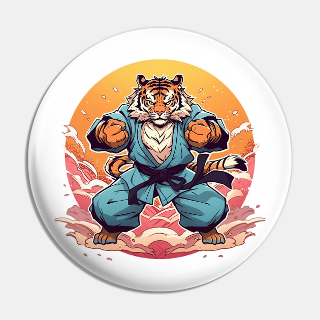 karate tiger Pin by lets find pirate