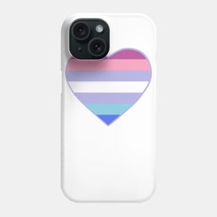 Pride Flag Heart Bigender Phone Case