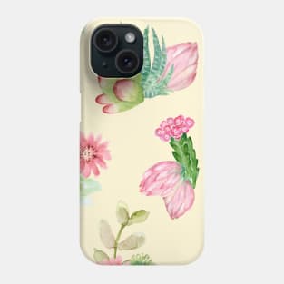 Little Cactus6 succulent bouquet flower pattern Phone Case