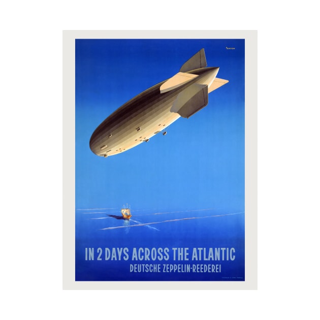 In Two Days Across the Atlantic Vintage Poster 1935 by vintagetreasure