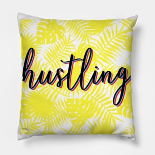 Hustling - Yellow Leaves Pillow