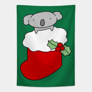 Christmas Stocking Koala Tapestry