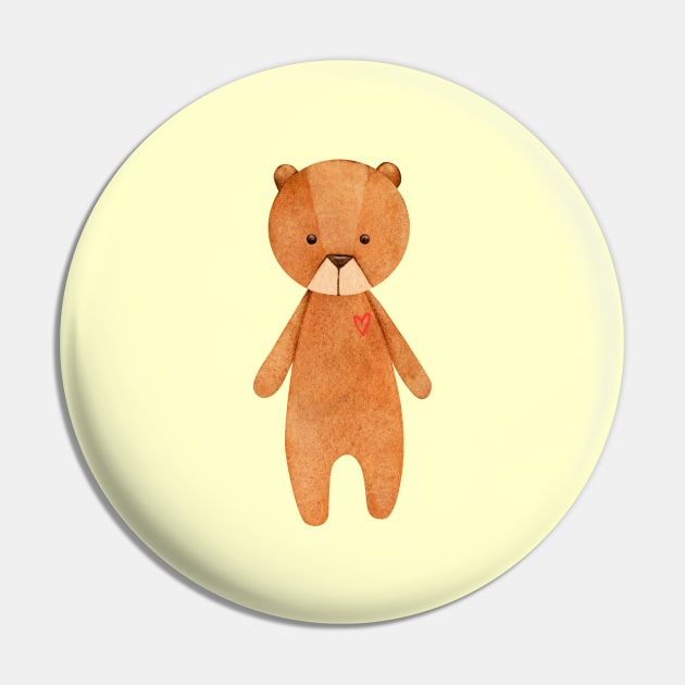 Cute teddy bear gift Pin by Mia