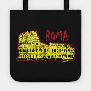 Pop Art Roman Colosseum Flavian Ampitheater Tote