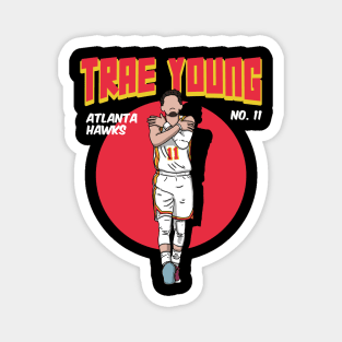 Ice Trae Young Comic Style Art Magnet