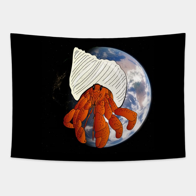 Fabulous planet of diversity : ermit crab Tapestry by FabuleusePlanete