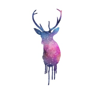 Watercolor cosmic deer T-Shirt
