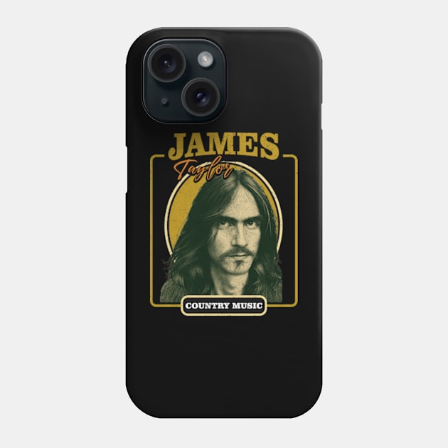 Musician - James Taylor Art Drawing Phone Case by Rohimydesignsoncolor