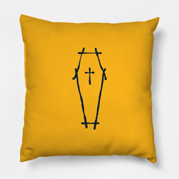 Toe Pincher Coffin Pillow by Aunt Choppy