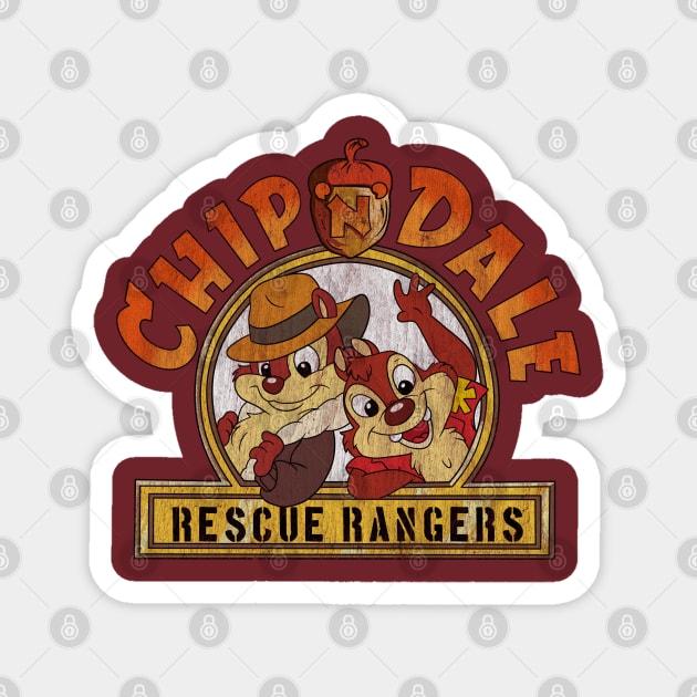 Chip 'n' Dale - Vintage Magnet by OniSide