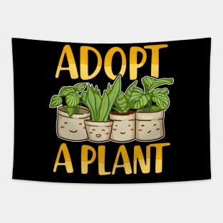 Cute Adopt a Plant Succulent & Gardening Planting Tapestry