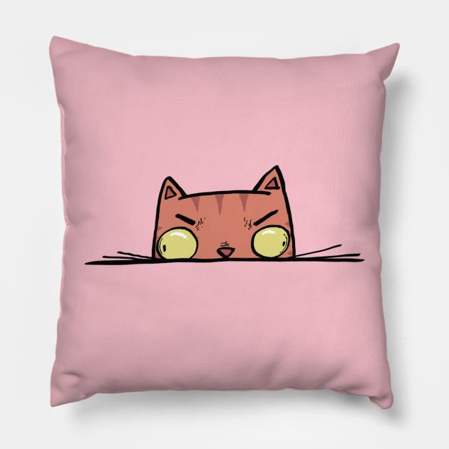 Cat peaked Pillow by neilkohney