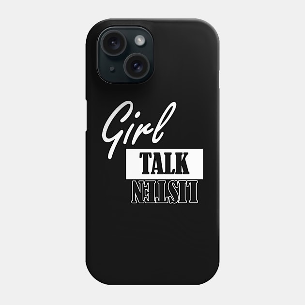 girl talk listen Phone Case by NotComplainingJustAsking