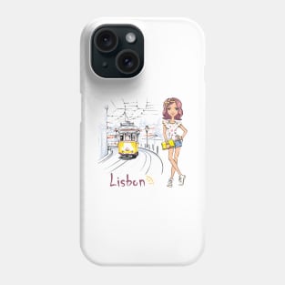 Girl in Lisbon Phone Case