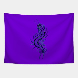 Psychedelic scolopendra Tapestry