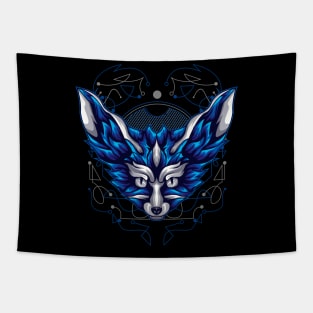 fox face mask Tapestry