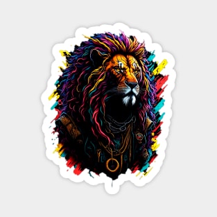 Roaring Style: Urban Lion King Magnet