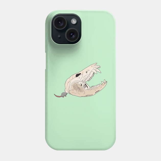 Opossum Skull Phone Case by nonbeenarydesigns