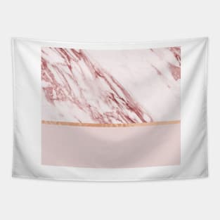 Alabaster rosa & rose gold on blush Tapestry