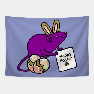 Happy Easter Bunny Ears Rat Tapestry