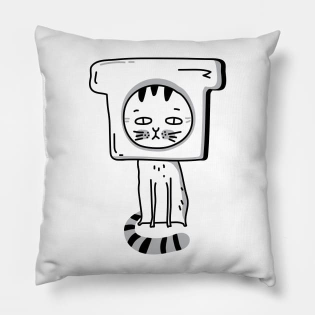 Funny cat design, best for the cat lover Pillow by it-guys