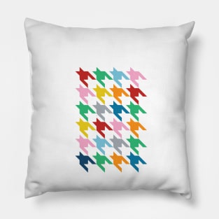 Rainbow Dogtooth Pillow