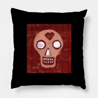 Santa Muerte Red Pillow