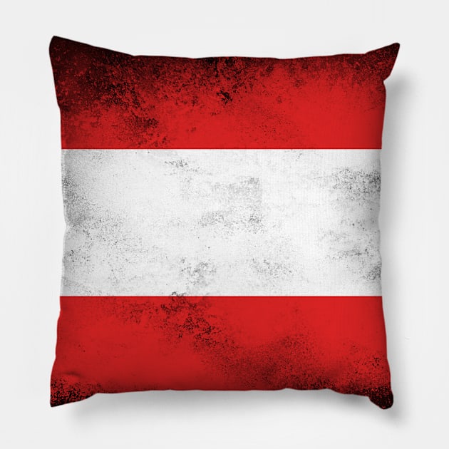 Austria Flag Pillow by psychoshadow