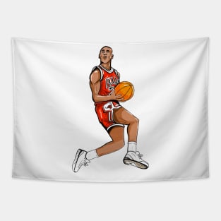 MJ in the air Tapestry