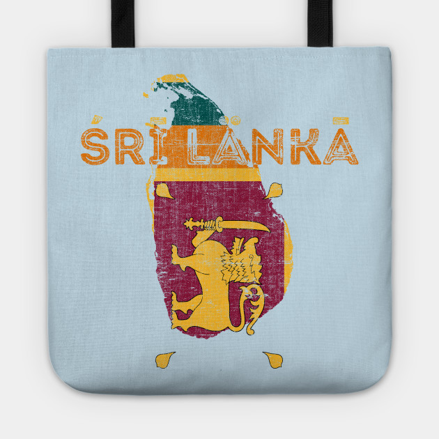 Sri Lanka Map Shape And Flag Sri Lanka Tote Teepublic