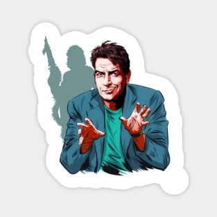 Charlie Sheen - An illustration by Paul Cemmick Magnet