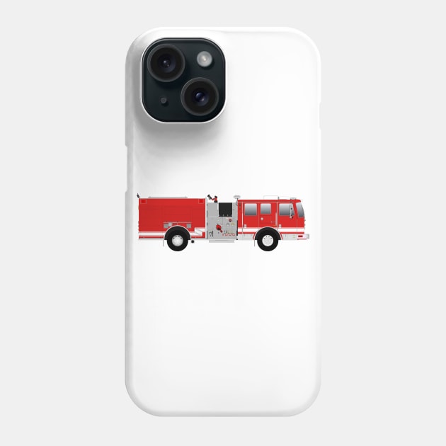 Red Fire Engine Phone Case by BassFishin