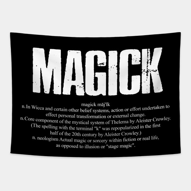 Magick Dictionary Word Definition Tapestry by AltrusianGrace