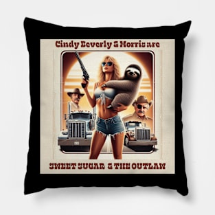 Sweet Sugar & the Outlaw Movie Poster Pillow