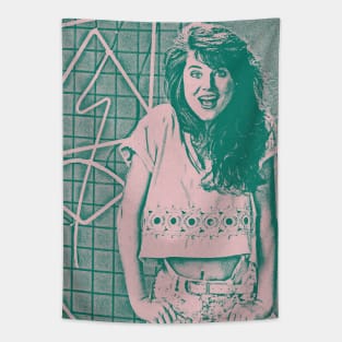 Saved By The Bell //// 90s Style Duotone Aesthetic Tapestry