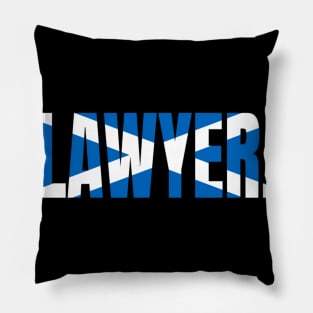 Scottish Lawyer in Scotland or Abroad with Saltire Pillow