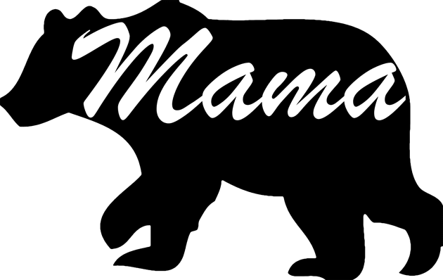 Mama Bear Kids T-Shirt by DJV007