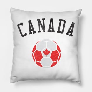 Canada Soccer Team Heritage Flag Pillow