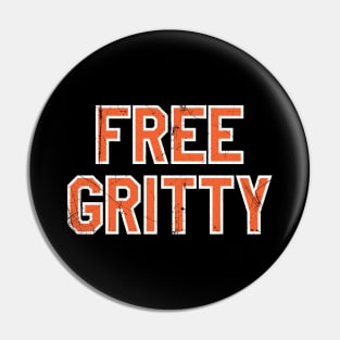 Free Gritty - Black Pin