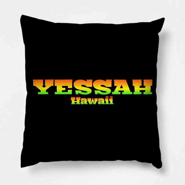 Hawaii t-shirt designs Pillow by Coreoceanart